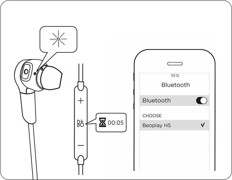 Bang & Olufsen - BeoPlay H5 - Appairage Bluetooth Appairage Bluetooth