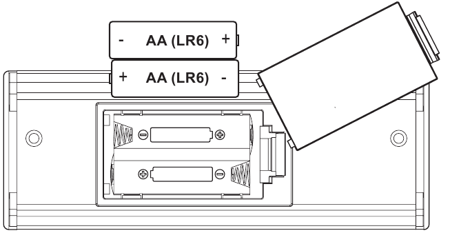 Korg - pitchblack PORTABLE - Batareyani o'rnatish Batareyani o'rnatish