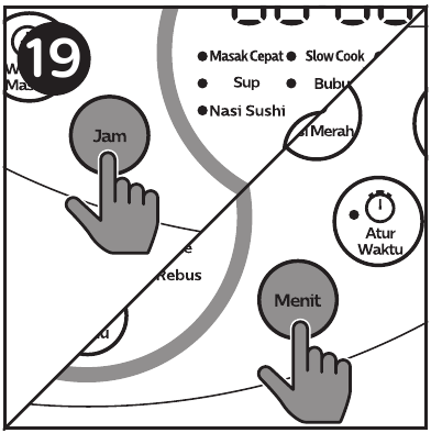 Philips - HD4515 - Pişirme süresini ayarlama - Adım 2 Pişirme süresini ayarlama - Adım 2