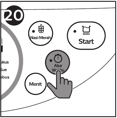 Philips - HD4515 - Gecikmeli pişirme için önceden ayarlanmış süre Gecikmeli pişirme için önceden ayarlanmış süre