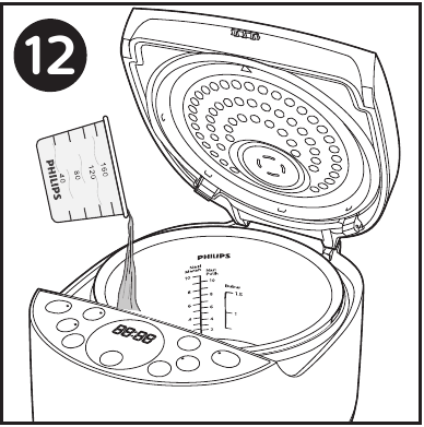 Philips - HD4515 - Yiyecekleri buharda pişirme - Adım 1 Yiyecekleri buharda pişirme - Adım 1
