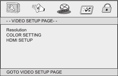 Muse - M-52 DV - Video Ayar Sayfası Video Ayar Sayfası