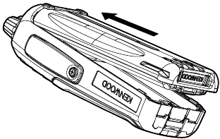 Kenwood - NX-P1200NV - INSTALLAZIONE DEL PACCO BATTERIA INSTALLAZIONE DEL PACCO BATTERIA