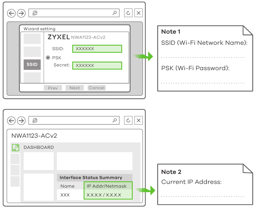 Zyxel - NWA1123-ACv2 - Configuración inicial - Paso 3 - Usando el asistente Configuración inicial - Paso 3 - Usando el asistente