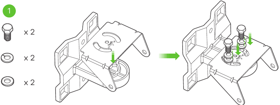 Zyxel - WAC6552D-S - Montaža na stup - Korak 1 Montaža na stup - Korak 1