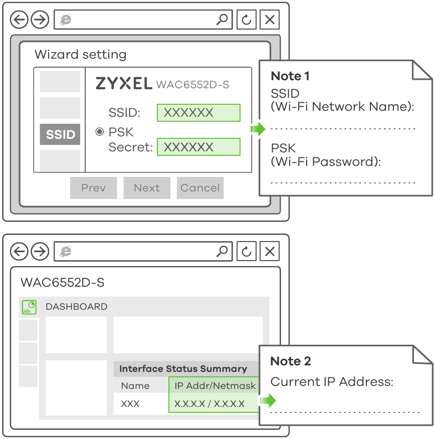 Zyxel - WAC6552D-S - Korištenje samostalnog AP načina rada - Korak 3 Korištenje samostalnog AP načina rada - Korak 3