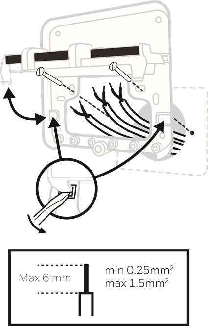 Honeywell - Lyric T6R-HW - Installeer de Ontvangerbox - Stap 1 Installeer de Ontvangerbox - Stap 1