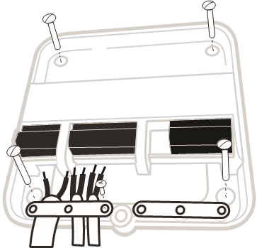 Honeywell - Lyric T6R-HW - Installeer de Ontvangerbox - Stap 2 Installeer de Ontvangerbox - Stap 2