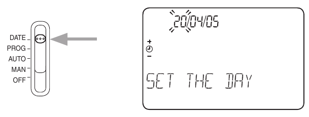 Honeywell - CM907 - Sanani va vaqtni sozlash uchun: Sanani va vaqtni sozlash uchun: