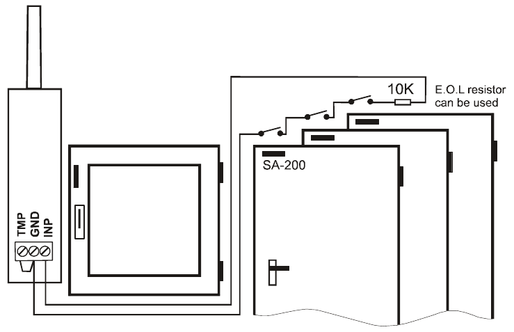 jablotron - JA-60N - Сыртқы сенсорларды пайдалану Сыртқы сенсорларды пайдалану