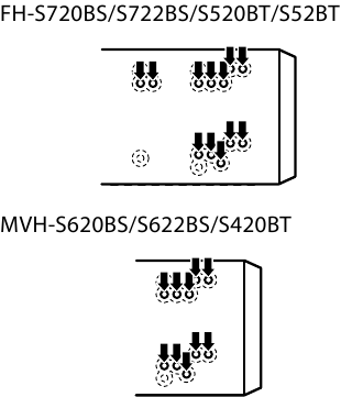 Pioneer - FH-S720BS - Installation - Step 1 - Determine the position Installation - Step 1 - Determine the position
