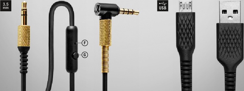 Marshall - Major II Bluetooth - ОТДЕЛЯЩ СЕ 3.5 MM КАБЕЛ ОТДЕЛЯЩ СЕ 3.5 MM КАБЕЛ