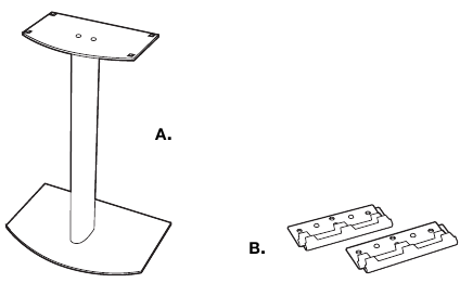 Bose - 201 Series V - Қосымша керек-жарақтар - Тірек және қабырғаға орнату Қосымша керек-жарақтар - Тірек және қабырғаға орнату