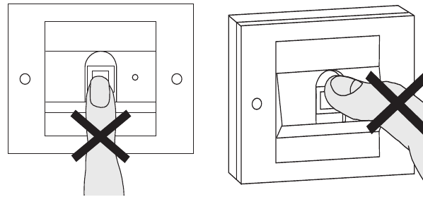 Gira - System 106 Fingerprint Module 5551 - False Napačno
