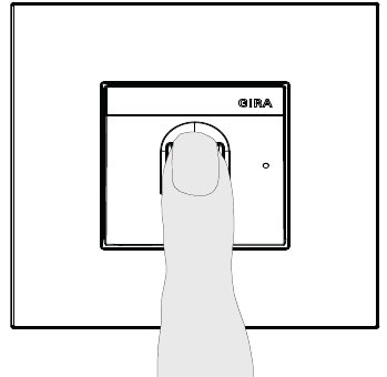 Gira - System 106 Fingerprint Module 5551 - Touch with finger Dotik s prstom
