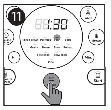 Philips - HD4535 - Бұршақ, сорпа, бұқтырма, баяу пісіру - 1-қадам Бұршақ, сорпа, бұқтырма, баяу пісіру - 1-қадам