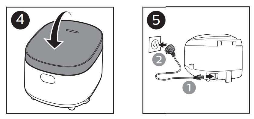 Philips - HD4535 - Күріш пісіру - 1-қадам Күріш пісіру - 1-қадам