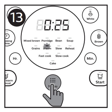 Philips - HD4535 - Азық-түлікті булау - 1-қадам Азық-түлікті булау - 1-қадам