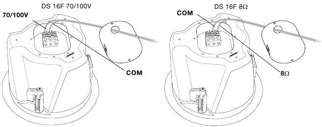 Bose - FreeSpace DS 16F - Povezave - Neposredne vhodne sponke Povezave - Neposredne vhodne sponke