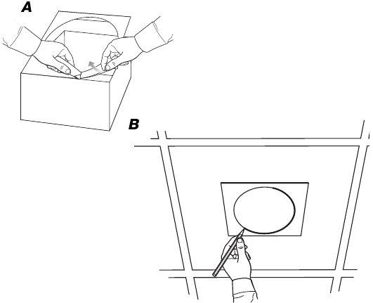 Bose - FreeSpace DS 16F - Namestitev zvočnika - 1. korak Namestitev zvočnika - 1. korak