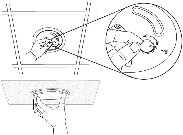 Bose - FreeSpace DS 16F - Nastavitev odcepa transformatorja ali obvod Nastavitev odcepa transformatorja ali obvod