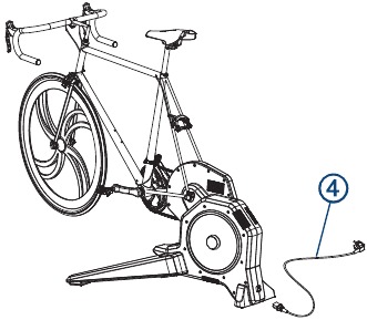 Tacx - FLUX 2 - Cómo acoplar la bicicleta al rodillo - Paso 2 Cómo acoplar la bicicleta al rodillo - Paso 2