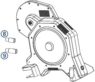 Tacx - FLUX 2 - Instalación de las tapas de los extremos para un eje pasante - Paso 2 Instalación de las tapas de los extremos para un eje pasante - Paso 2