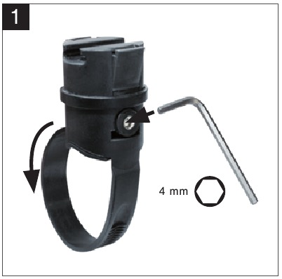 Kryptonite - 1018 - Bracket installation - Step 1 Bracket installation - Step 1