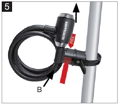Kryptonite - 1018 - Bracket installation - Step 5 Bracket installation - Step 5