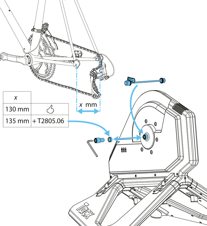 Tacx - NEO Smart - Place the bike in the trainer Coloca la bicicleta en el rodillo de entrenamiento