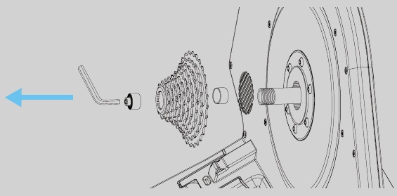 Tacx - NEO Smart - Remove the Body including the cassette Retira el cuerpo incluyendo el cassette