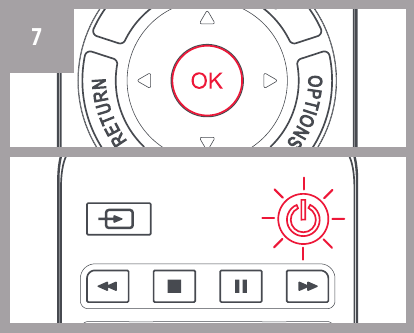 One for all - URC 1912 - ҚАШЫҚТАН БАСҚАРУ ПУЛЬТІНЕ ЖАҢА ФУНКЦИЯ ҮЙРЕНУ - 7-қадам ҚАШЫҚТАН БАСҚАРУ ПУЛЬТІНЕ ЖАҢА ФУНКЦИЯ ҮЙРЕНУ - 7-қадам