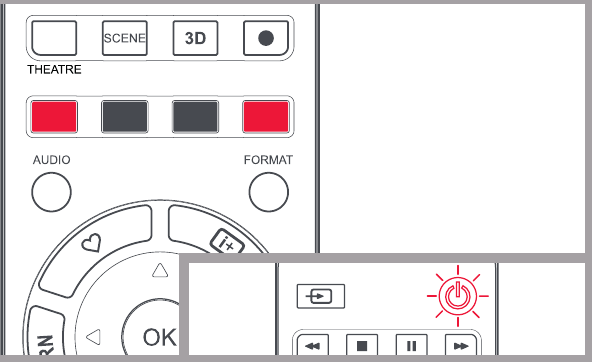 One for all - URC 1912 - ТЕЛЕДИДАРДЫ РЕТТЕУ - 1-қадам - Теледидарды қосыңыз ТЕЛЕДИДАРДЫ РЕТТЕУ - 1-қадам - Теледидарды қосыңыз