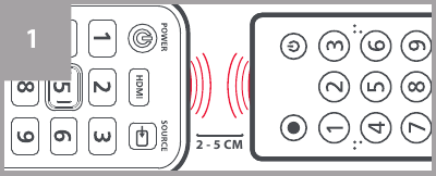 One for all - URC 1910 - APRENDIZAJE - Paso 1 APRENDIZAJE - Paso 1