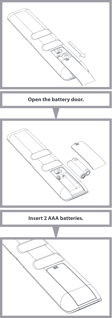 One for all - URC7115 - INSERT BATTERIES INSERT BATTERIES