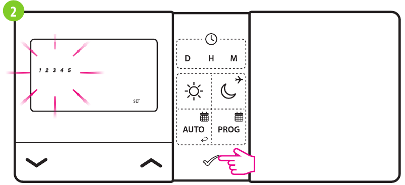 ENGO CONTROLS - E901RF - Zavod (0-3) dasturlarini tanlash - 2-qadam Zavod (0-3) dasturlarini tanlash - 2-qadam