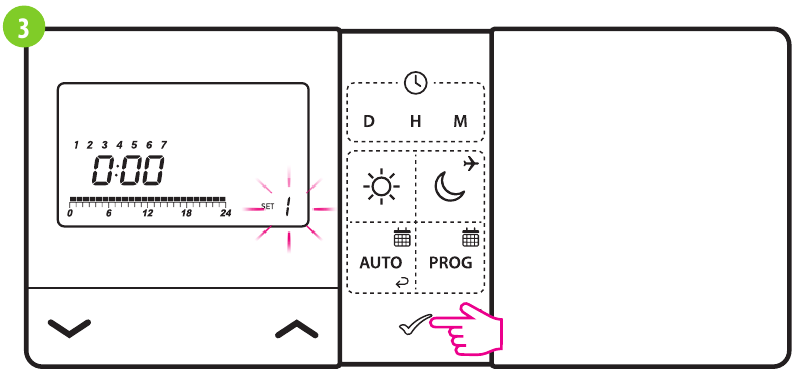 ENGO CONTROLS - E901RF - Zavod (0-3) dasturlarini tanlash - 3-qadam Zavod (0-3) dasturlarini tanlash - 3-qadam