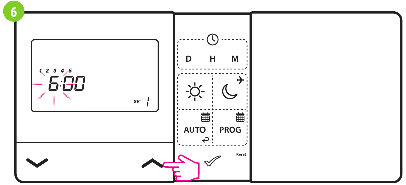ENGO CONTROLS - E901RF - Jadvalning ikkinchi turi va dasturlash usuli - 6-qadam Jadvalning ikkinchi turi va dasturlash usuli - 6-qadam