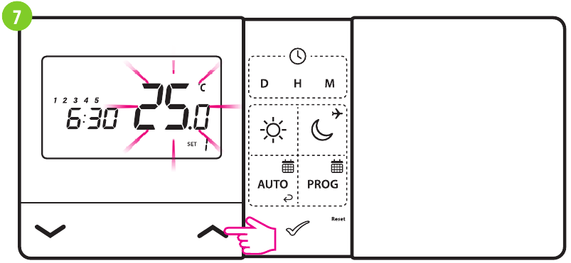 ENGO CONTROLS - E901RF - Jadvalning ikkinchi turi va dasturlash usuli - 7-qadam Jadvalning ikkinchi turi va dasturlash usuli - 7-qadam