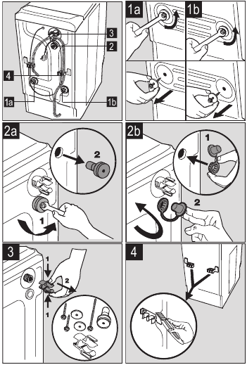 Electrolux - EWT 9120 W - Instalare - Dezlegare Instalare - Dezlegare