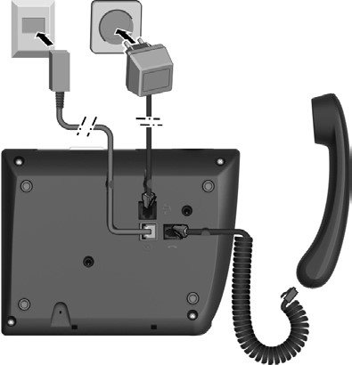 Gigaset - 5040 - Lidhja e kësaj pajisjeje Lidhja e kësaj pajisjeje