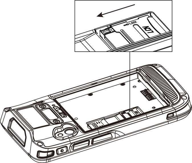 iData - 50 - Kuingiza TF Kadi - Hatua ya 1 Kuingiza TF Kadi - Hatua ya 1