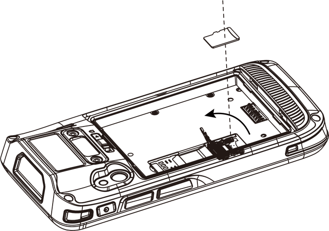 iData - 50 - Kuingiza TF Kadi - Hatua ya 2 Kuingiza TF Kadi - Hatua ya 2