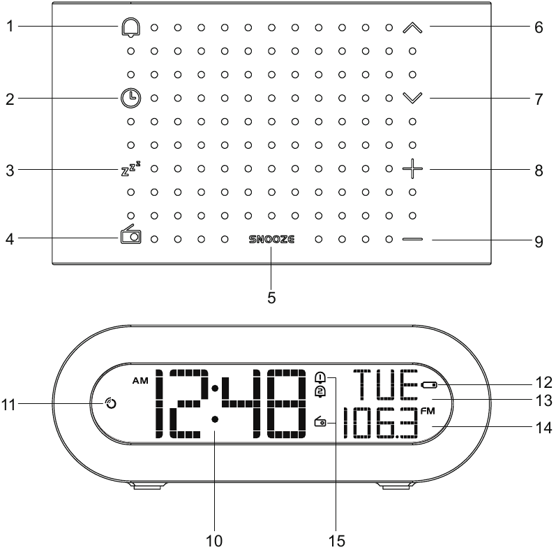 Oregon Scientific - RRM116 - VISTA FRONTALE VISTA FRONTALE