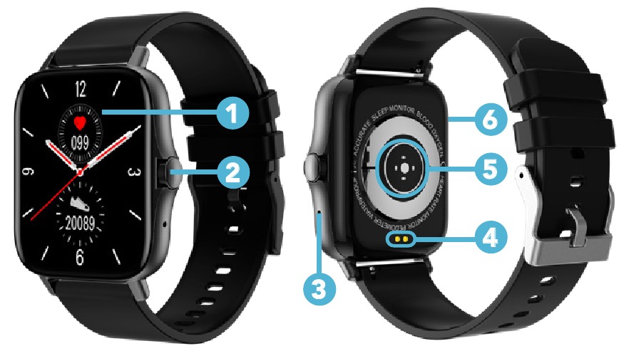 Bauhn - ASW-0822 - Partes del reloj Partes del reloj