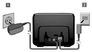 Gigaset - AL110 - Connecting the base station Connecting the base station