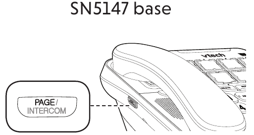 VTech - SN5107 - Kézibeszélő regisztrálása SN5147 telefonbázishoz Kézibeszélő regisztrálása SN5147 telefonbázishoz