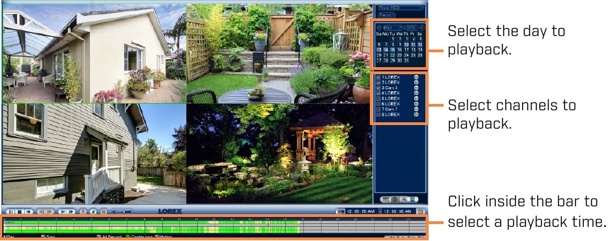 Lorex - LNR600X Series - Het afspelen en zoeken gebruiken Het afspelen en zoeken gebruiken
