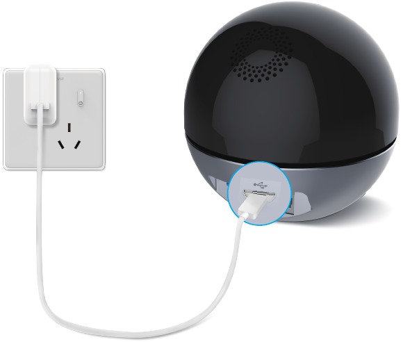 EZVIZ - C6W - Mise sous tension Mise sous tension