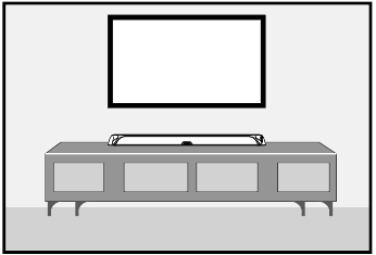 Insignia - NS-SB515 - VENDOSJA E SOUNDBAR/SUBWOOFER - sipërfaqe e sheshtë VENDOSJA E SOUNDBAR/SUBWOOFER - sipërfaqe e sheshtë